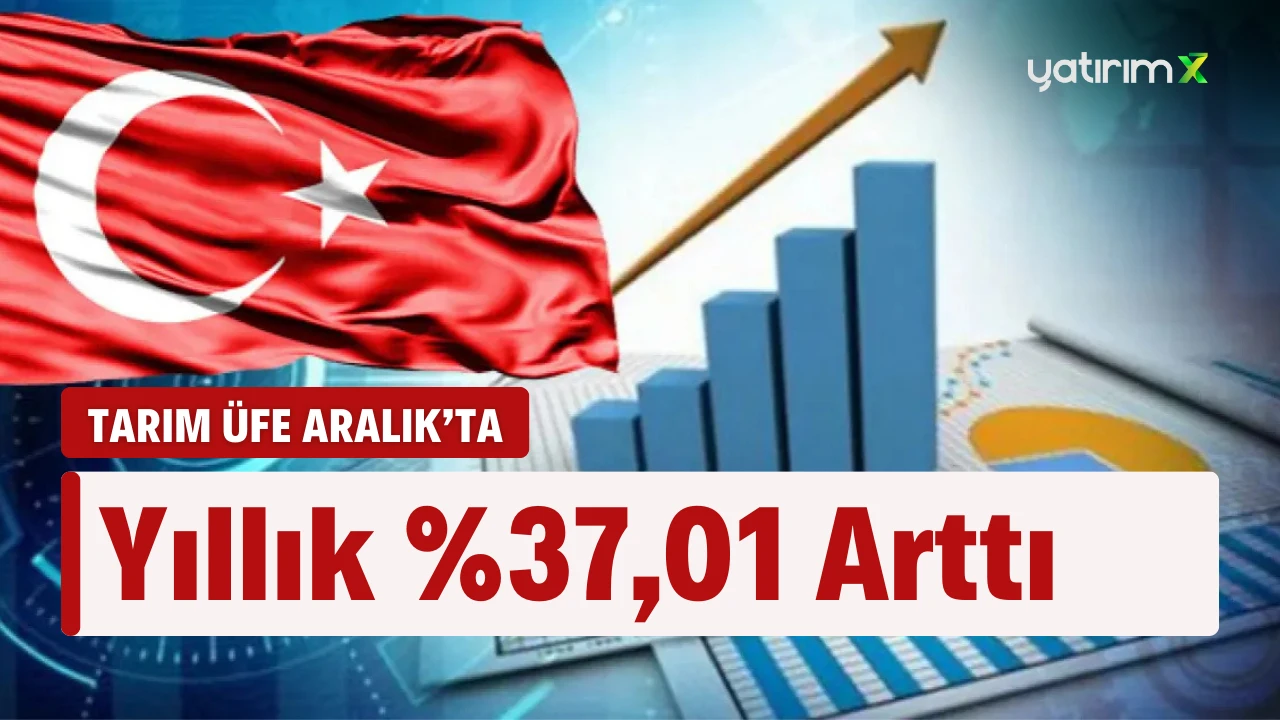 Tarım ÜFE Aralık 2024'te Yıllık %37,01'lik Patlama Yaşadı