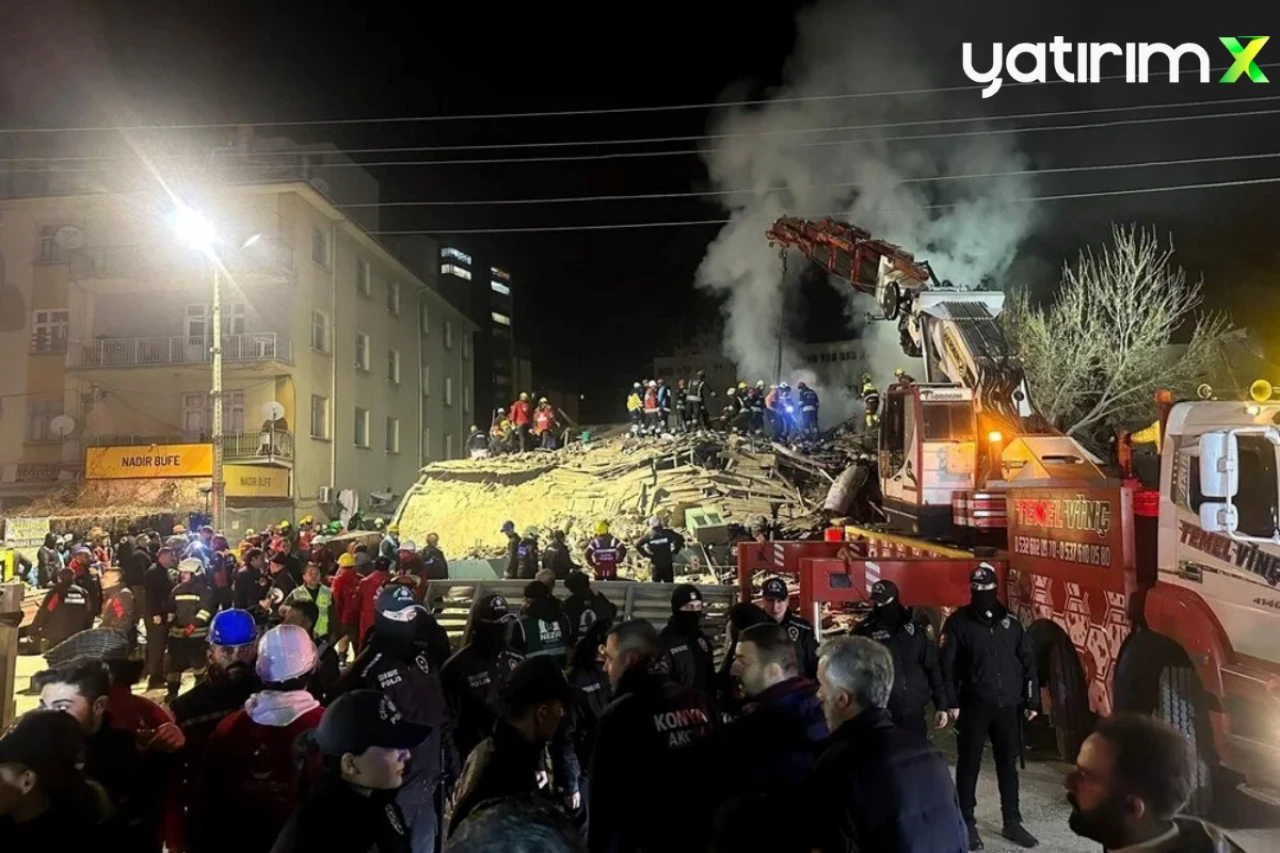 Konya'da çöken binadaki bazı dükkan sahipleri ve işletmeciler gözaltına alındı