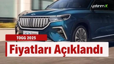 Togg'un 2025 Model Fiyatları Belli Oldu