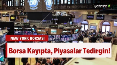 New York Borsası Düşüşle Kapandı